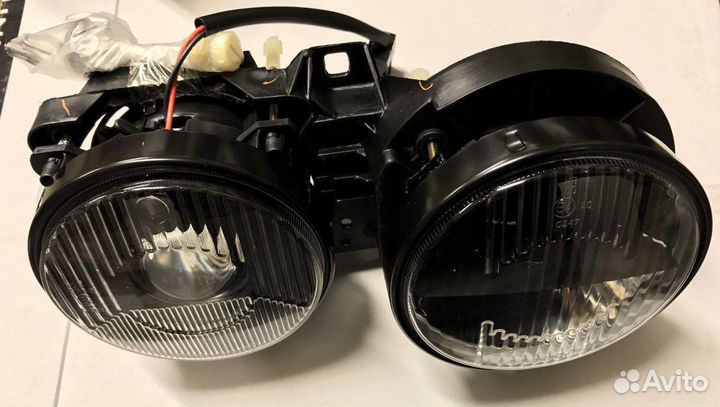 Фары BMW E30 аналог Hella Black