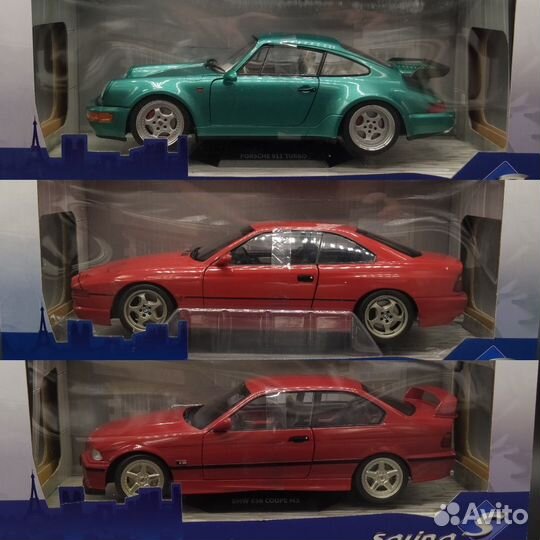 1/18 Porsche 911, BMW 850, BMW M3