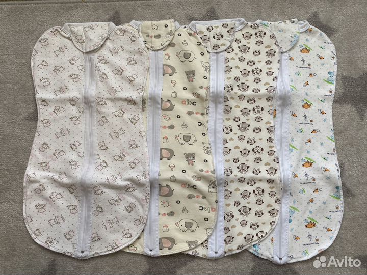 Пеленки-коконы для новорожденных 5 штук