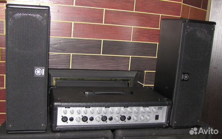 Колонки Yamaha 200-400W Pro 2шт Активный микшер ST