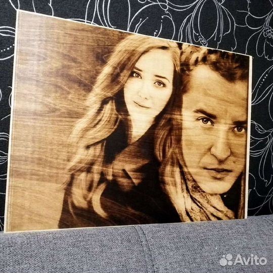 Выжигание портретов и картин по фото