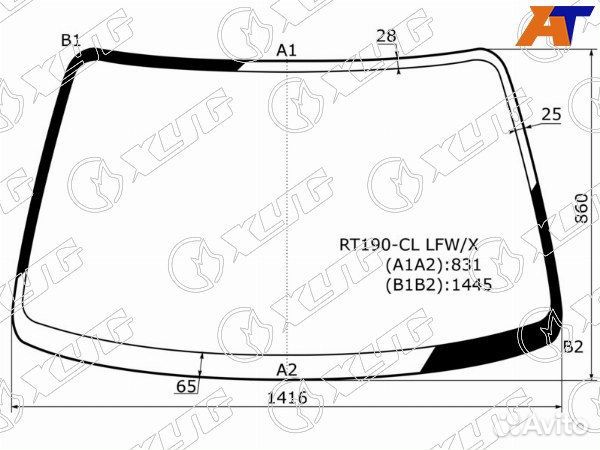 Стекло лобовое toyota carina E