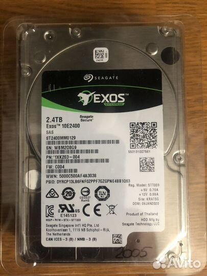 Жесткий диск Seagate Exos 2,4 TB SAS
