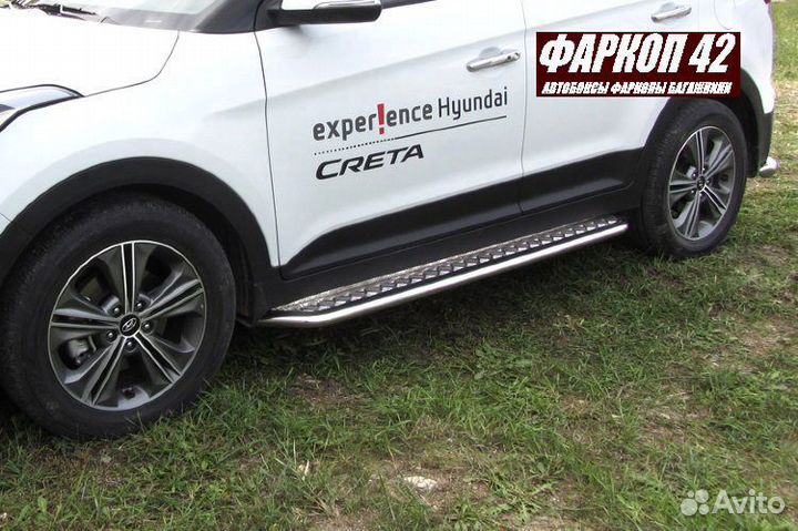Защита порогов Hyundai creta 2016