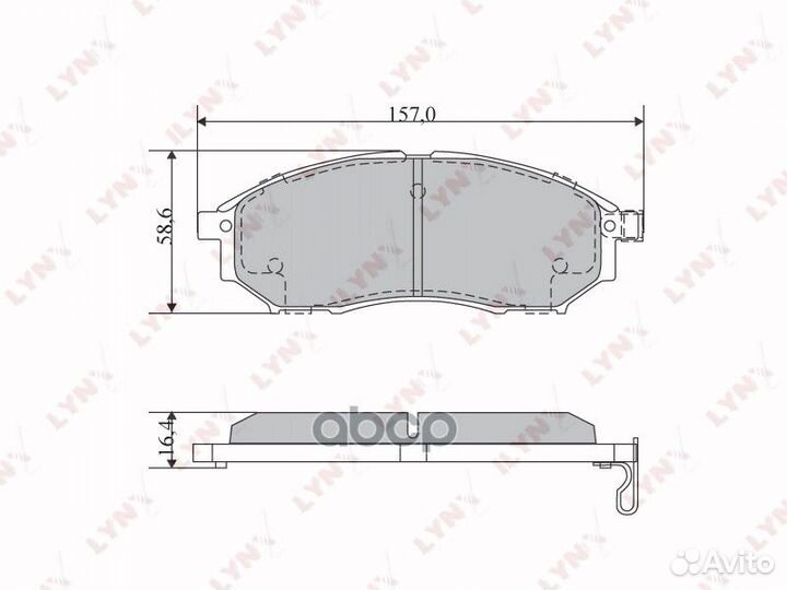 Колодки тормозные дисковые перед nissan MUR