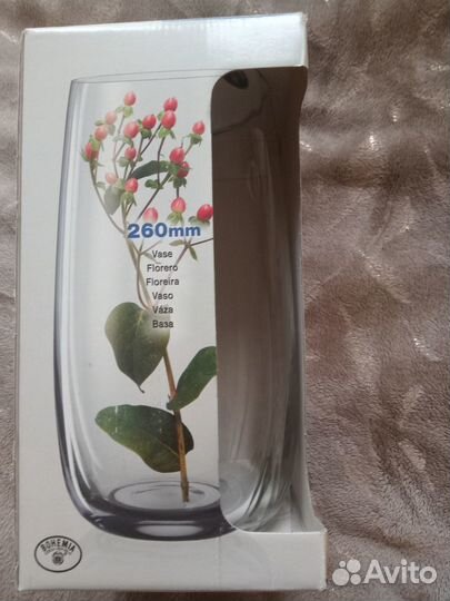 Ваза богемское стекло