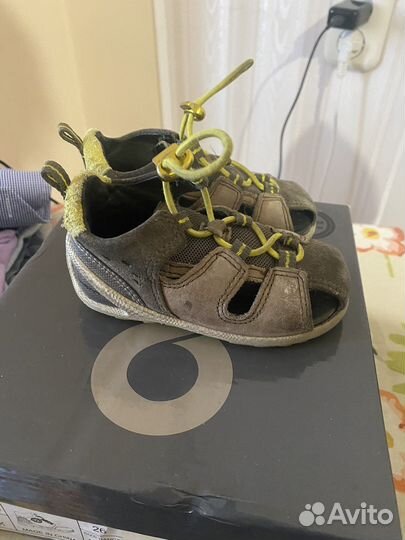 Кожанные сандали Ecco