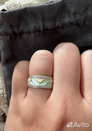 Кольцо серебро 925