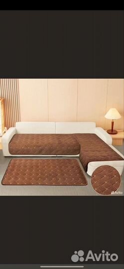 Дивандек на угловой диван и кресло набор