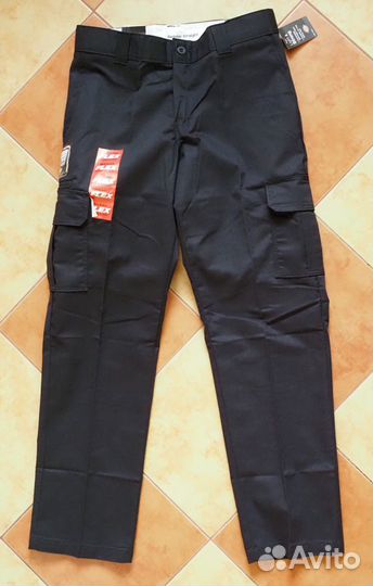 Брюки карго Dickies черные новые 34W 32L