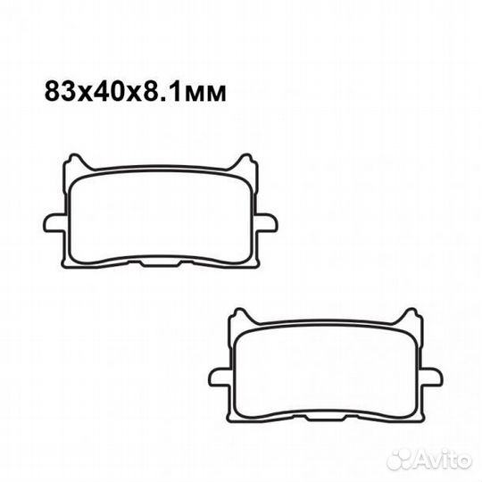 Колодки 2 пары FA679 2P-371 07HO62 FDB2294 MCB888