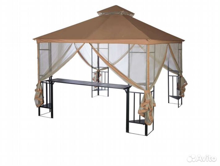 Беседка для дачи дхшхв: 3090х3090х2980