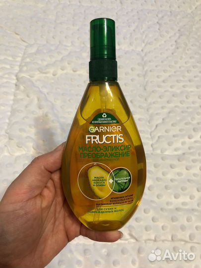 Масло для волос garnier fructis
