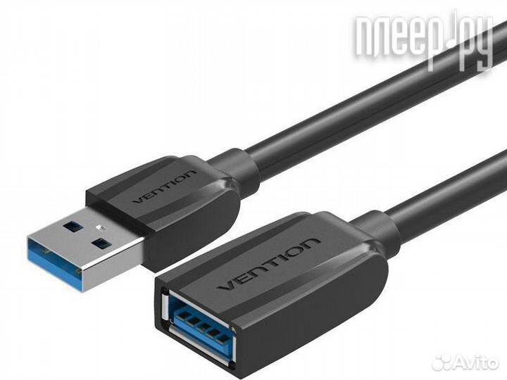 Vention USB 3.0 AM - AF 3.0m Black Edition VAS
