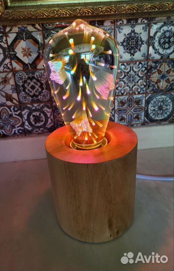 Настольная лампа / ночник и барометр-штормгласс