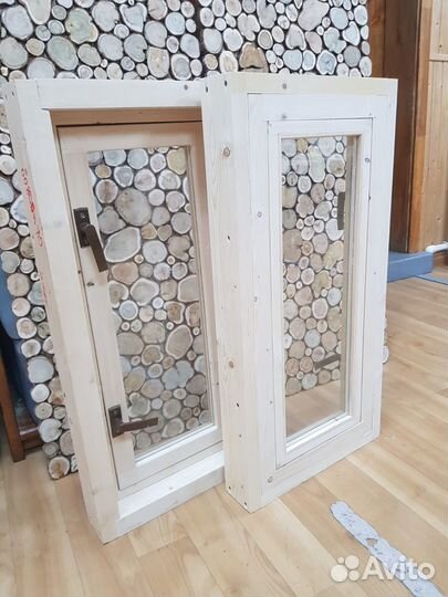 Оконный блок деревянный