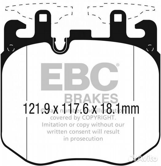 EBC тормозные колодки для BMW X5/X6 (G05/G06)