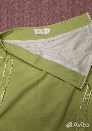 Льняная юбка 44