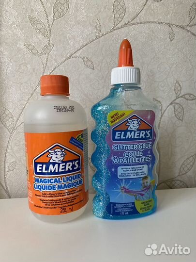 Elmers клей и магическая жидкость для слаймов