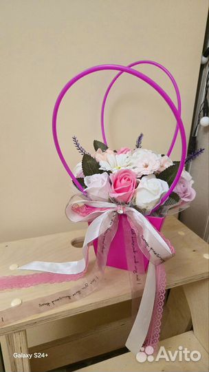 Букет из мыльных цветов