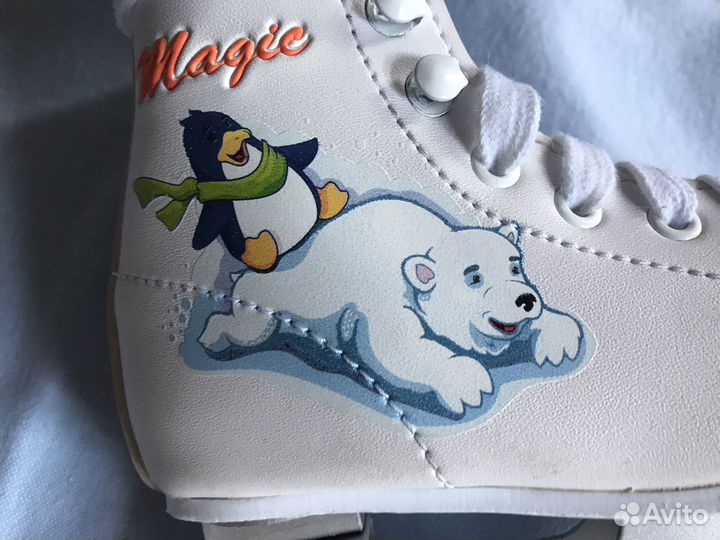 Коньки фигурные детские двухполозные 25