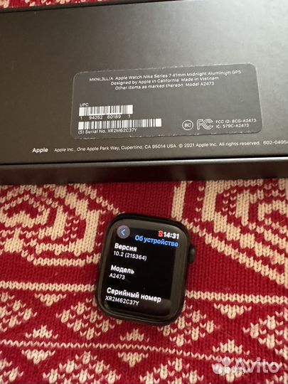 Apple Watch 7 41 Midnight Nike+ 94% батарея