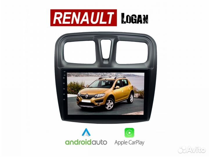 Topway Renault Logan 2 LTE CarPlay 6/128гб