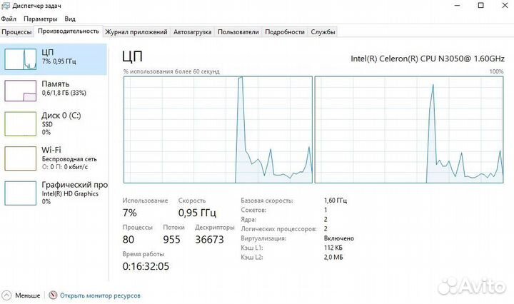 Ноутбук asus X540S с SSD 128Gb
