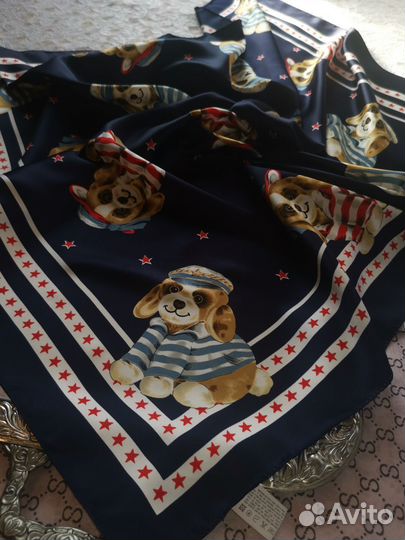 Италия классный платок собачки/ морячки