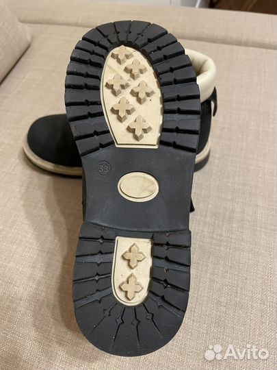 Ботинки зимние натуральная кожа нубук 33