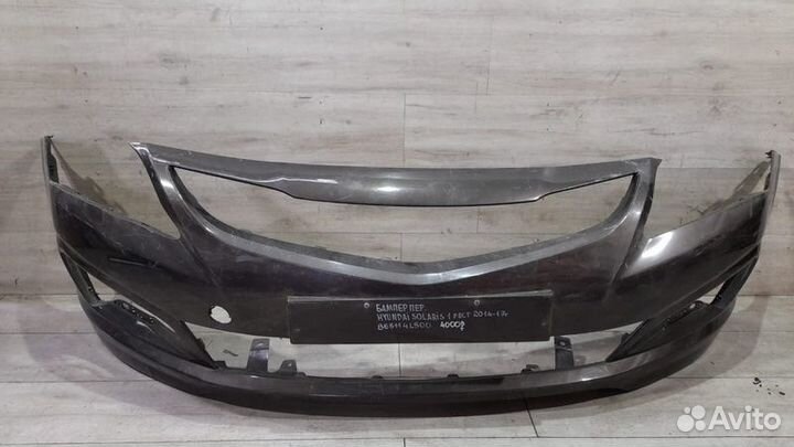 Передний бампер рестайлинг Hyundai Solaris 1 С