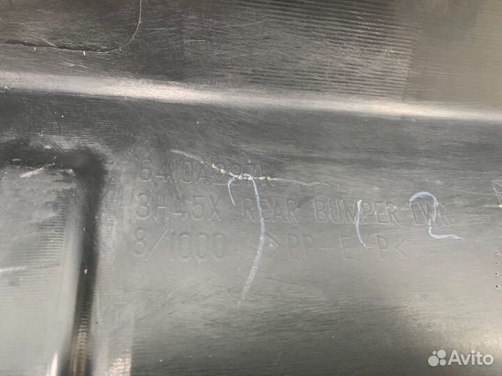 Накладка заднего бампера Mitsubishi Outlander Ii