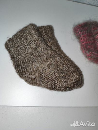 Шерстяные носки детские 10см