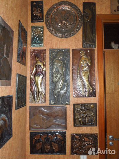 Картина медная чеканка