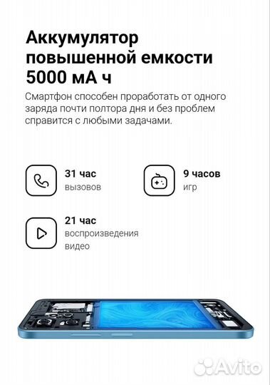 Xiaomi redmi note 12, NFC, 4/128, новый, синий