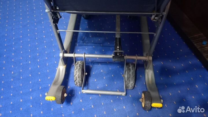 Санки коляска Ника 7-2 меховые на 6 колесах