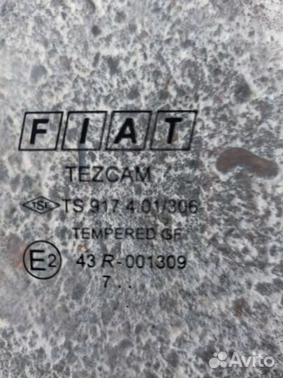 Стекло задней левой двери fiat albea