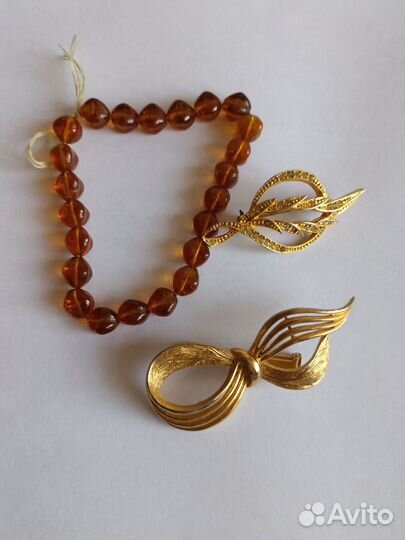 Винтажная бижутерия броши браслет