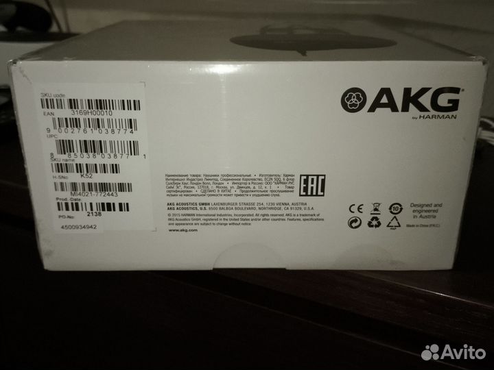 Наушники AKG k52