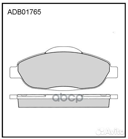 Колодки тормозные дисковые перед ADB01765 A