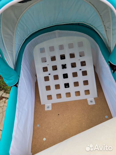 Коляска люлька 2 в 1 Riko Modus Classic бирюзовая