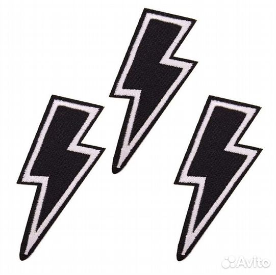 Нашивки на одежду молния термонашивки
