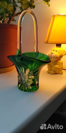 Конфетница винтаж Bohemia