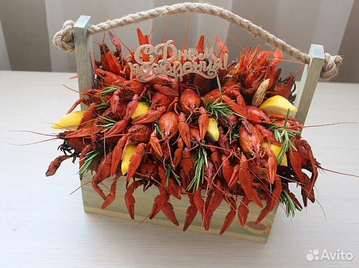 Мужской букет из раков