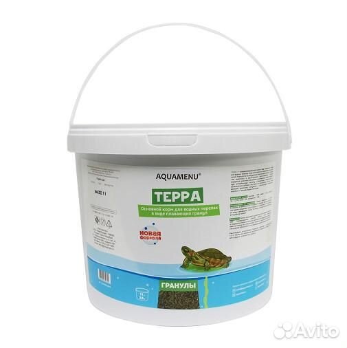 Терра, 3.5 кг (11 л) - основной корм для водных че