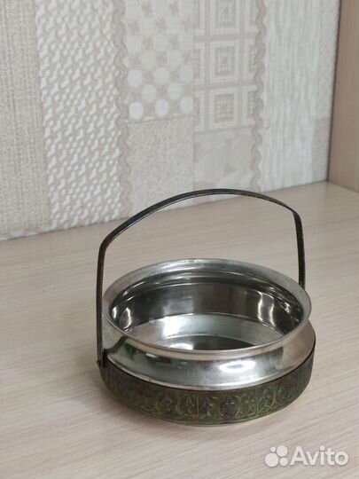 Сахарница СССР мельхиор