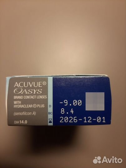 Контактные линзы acuvue oasys