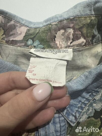 Джинсовая рубашка винтаж