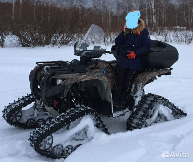 Yamaha YFM 700 fwad на гусеницах