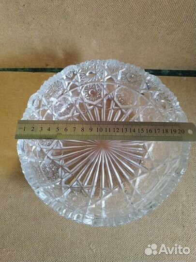 Хрустальная салатница СССР